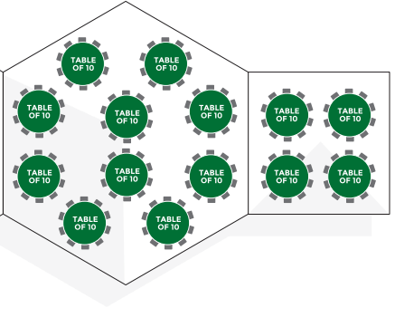 Single HEX with pagoda fully seated